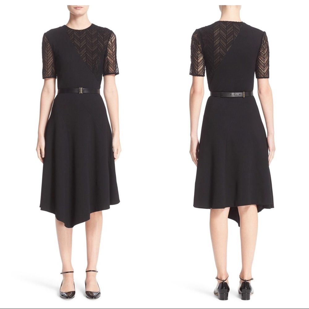 Jason Wu Black Dress with Sheer Sleeves